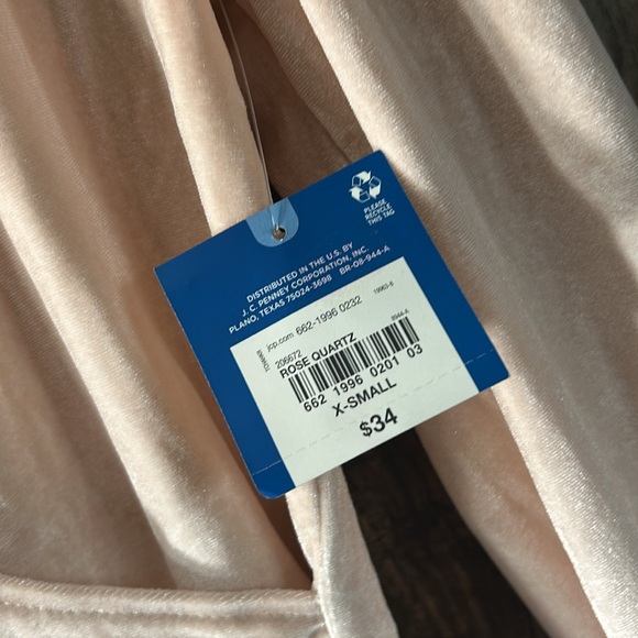 Arizona XS pink velour slimming top - Picture 8 of 10